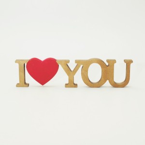 Табличка «I LOVE YOU»